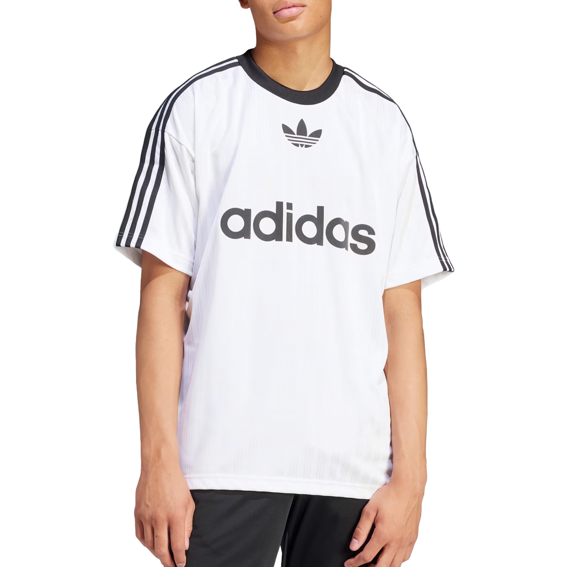 adidas 　ADICOLOR POLY ゲームシャツ　白　Ｌ adidas】 アディダス M ADICOLOR POLY T ショートスリーブ IM9459