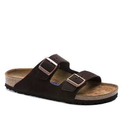 Sandlias Birkenstock Arizona Soft Footbed Suede Leather