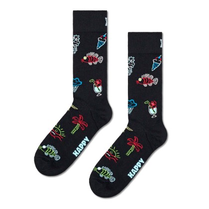 Happy Socks Summer Lo-fi Preto Happy Socks Summer Lo-fi Preto