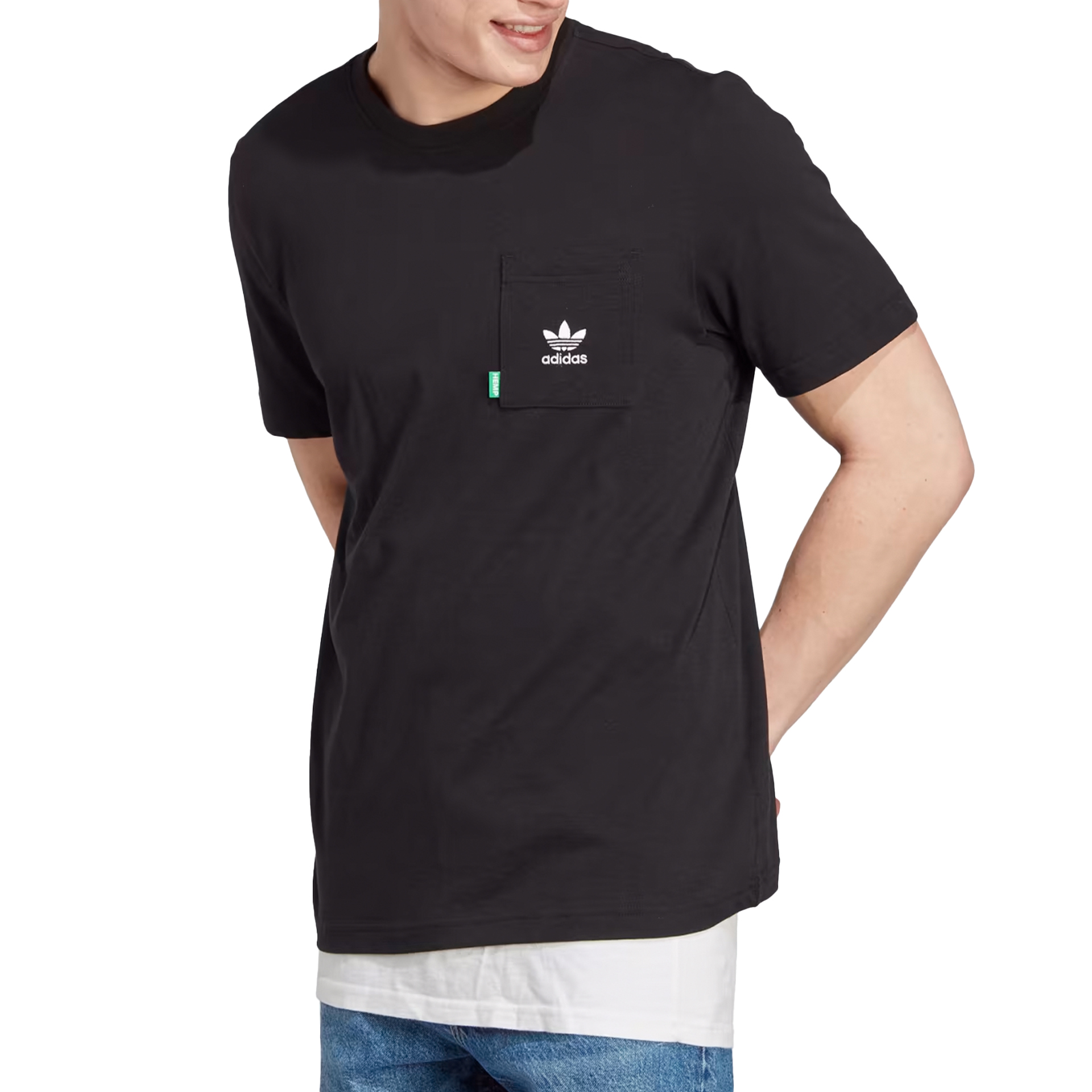 Adidas T-shirt Ess + Tee H Black Noir