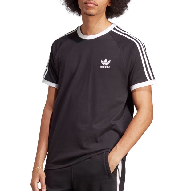 T-shirt Adidas T-shirt 3-stripes Tee Black