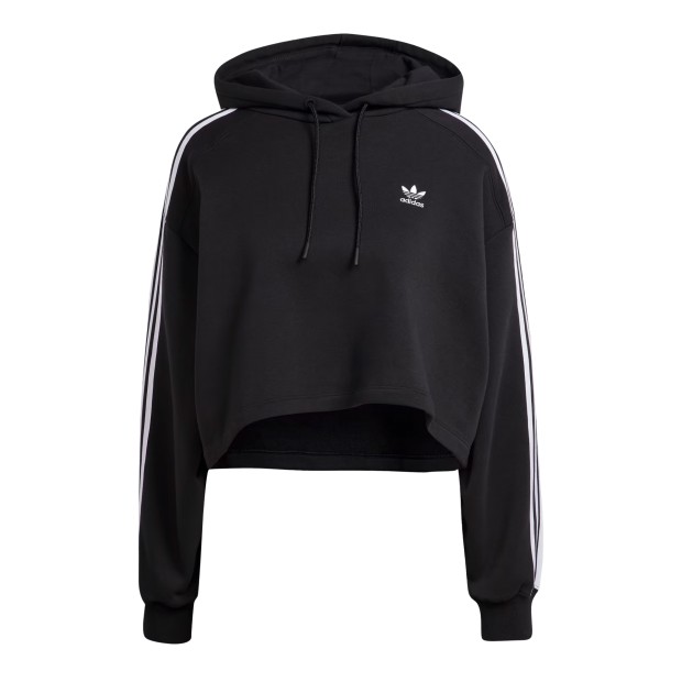 Sweat Adidas Sweatshirt Hoodie Cropped Black