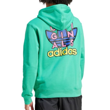 Adidas Sweatshirt Trefoil Hood 1 Surgrn