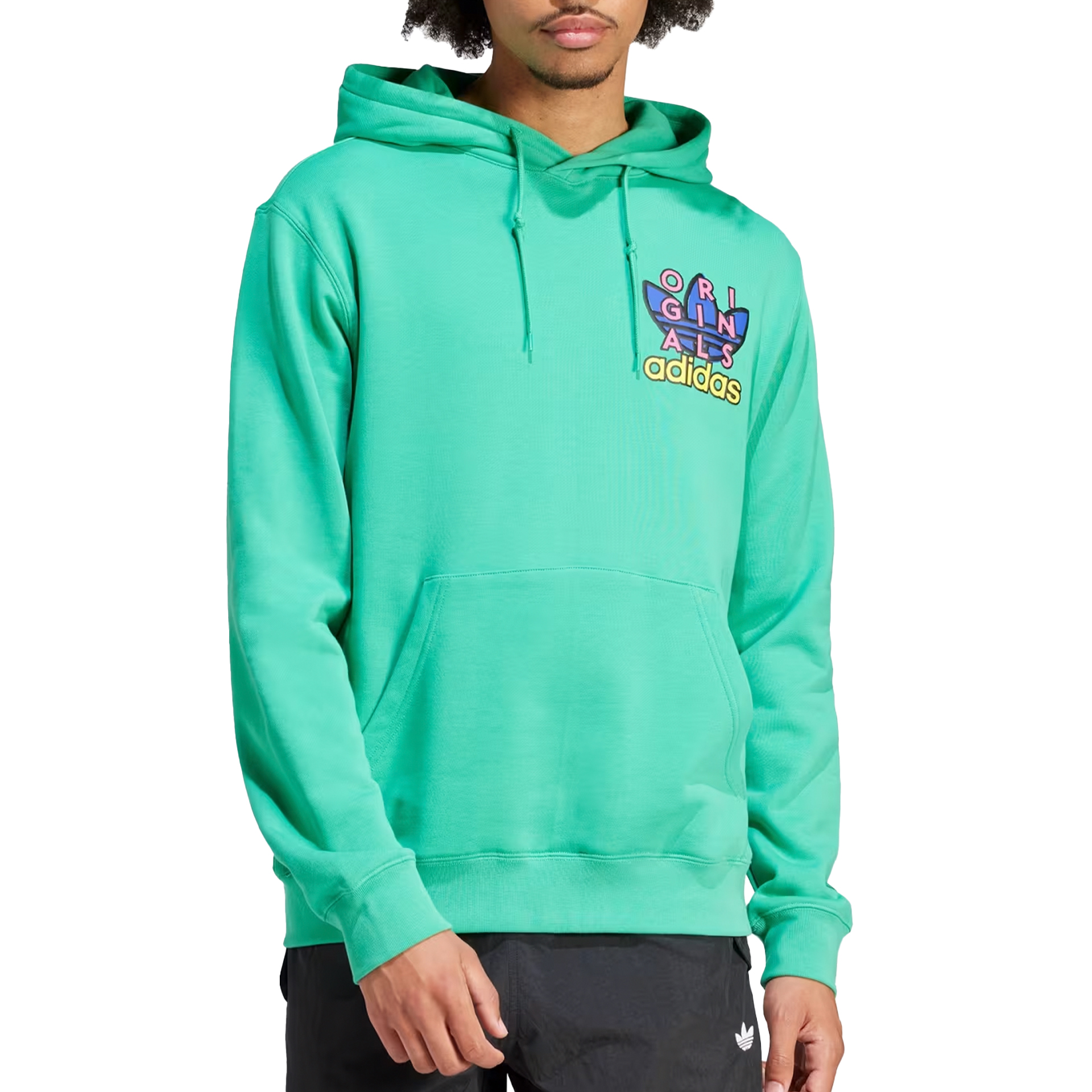 Adidas Sweatshirt Trefoil Hood 1 Surgrn