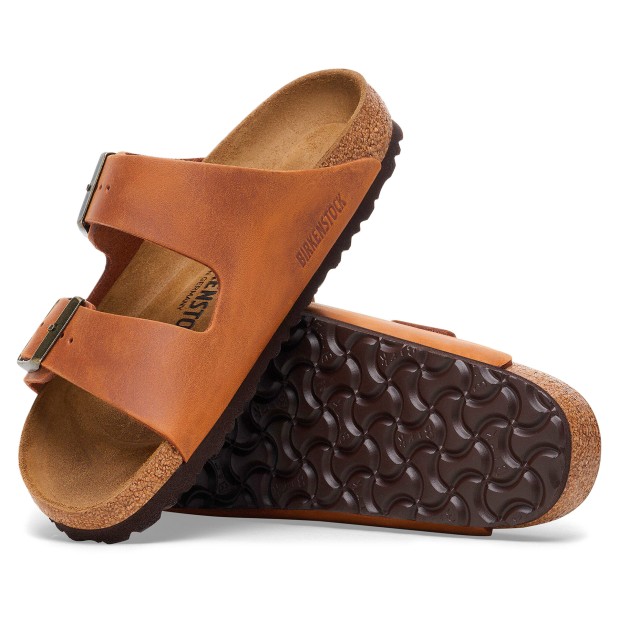 Sandlias Birkenstock Arizona Natural Leather Oiled