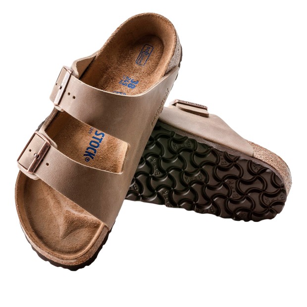 Sandlias Birkenstock Arizona Soft Footbed Natural Leather Oiled