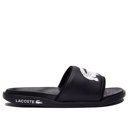 Sandlias Lacoste  Chinelo Serve Slide Dual Blk Wht