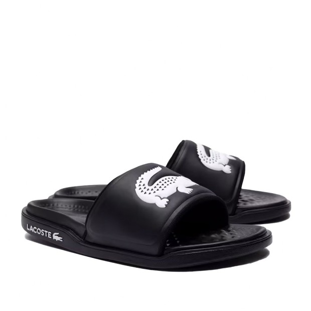 Lacoste  Chinelo Serve Slide Dual Blk Wht