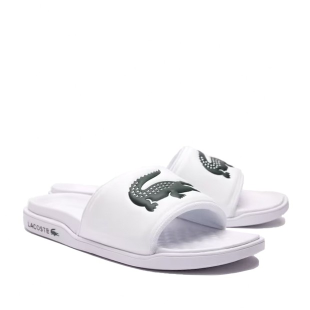 Lacoste  Chinelo Serve Slide Dual Wht Dk G