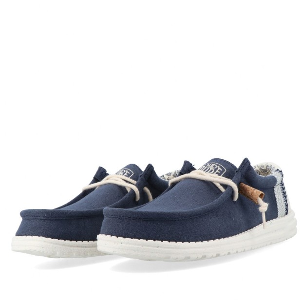 Sapatos Hey Dude Wally Break Stitch Navy