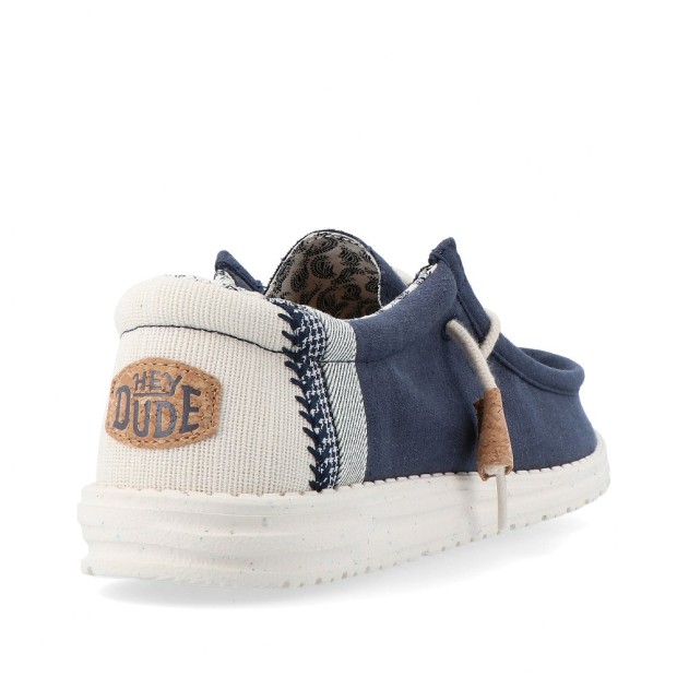 Sapatos Hey Dude Wally Break Stitch Navy
