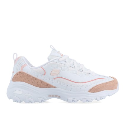 Sapatilha Skechers D lites New Heat White Orange