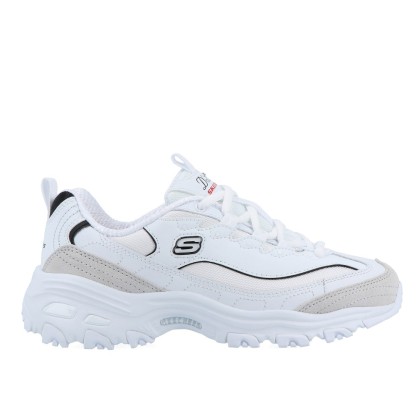 Sapatilha Skechers D lites New Heat White Black