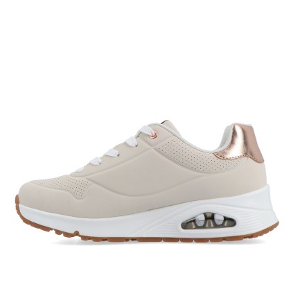 Skechers Uno Gen1  -  Shimmer Away Natural Skechers Uno Gen1  -  Shimmer Away Natural