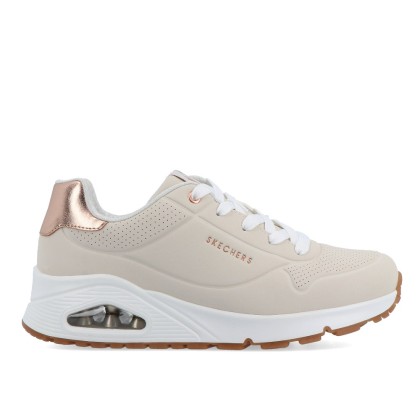 Skechers Uno Gen1  -  Shimmer Away Natural Skechers Uno Gen1  -  Shimmer Away Natural
