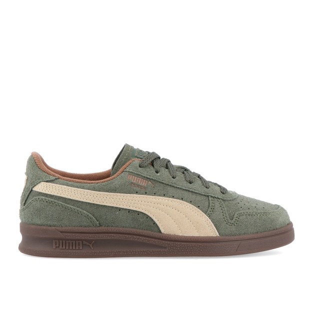 Sapatilha Puma Indoor R-suede Dark Olive-haut Coffee