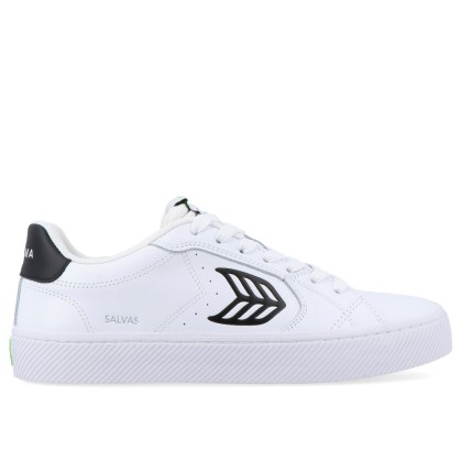 Sapatilha Cariuma Salvas White Leather Black Logo