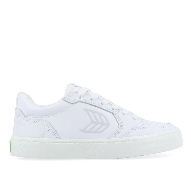 Sapatilha Cariuma Vallely White Leather Ice Logo