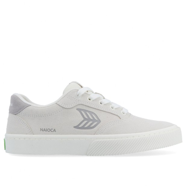 Sapatilha Cariuma Naioca Smoke White Suede Light Gre