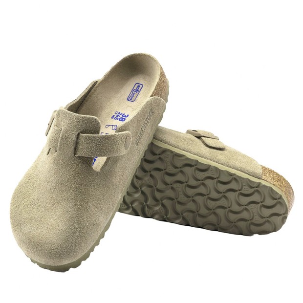 Birkenstock Boston Soft Footbed Bs Faded Khaki