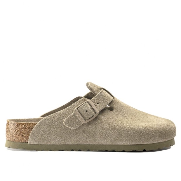 Birkenstock Boston Soft Footbed Bs Faded Khaki