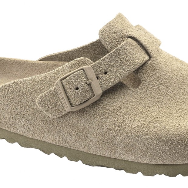 Birkenstock Boston Soft Footbed Bs Faded Khaki