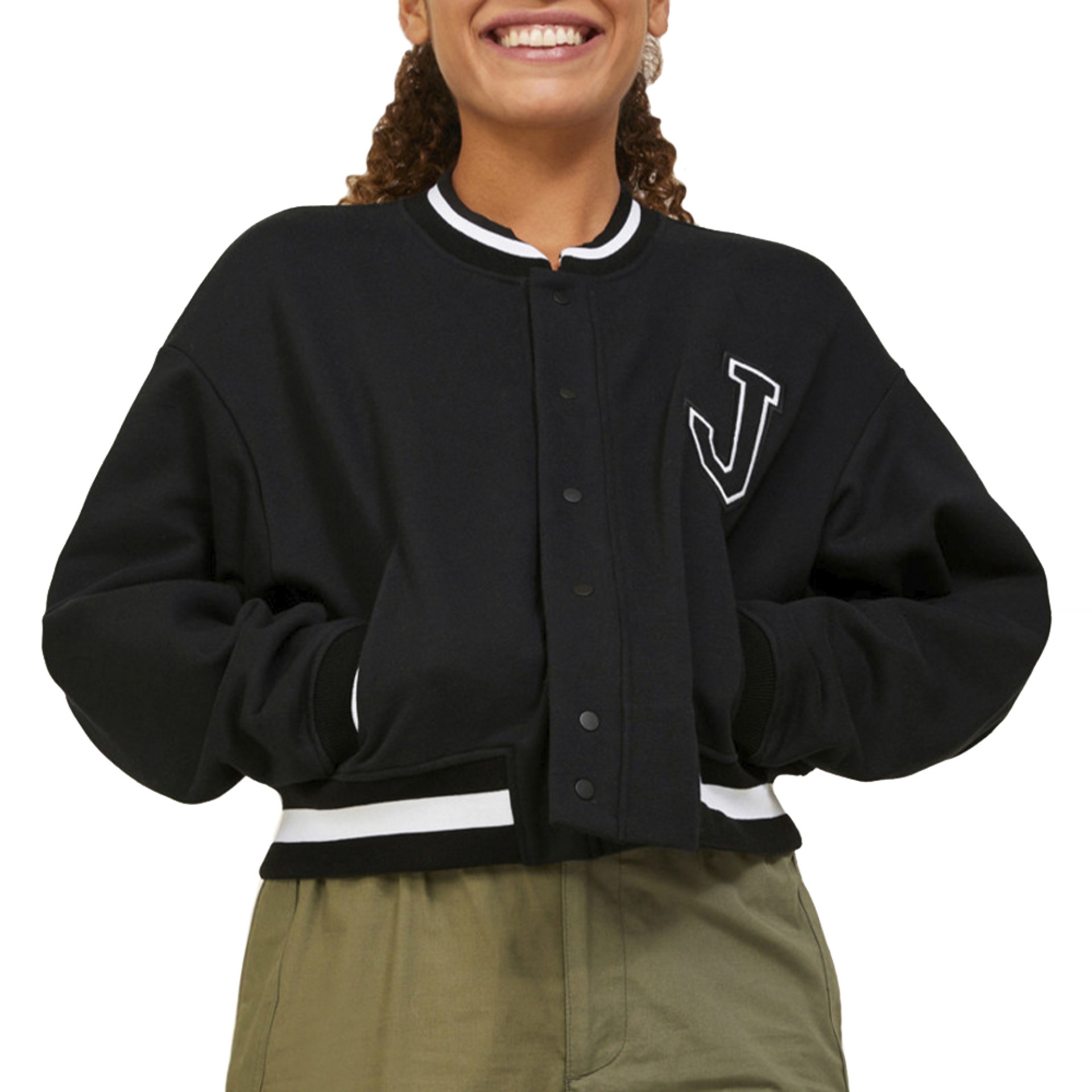 Jjxx Jxclea Ls Loose Sweat Bomber Jacket B