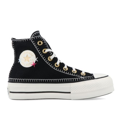 Converse Ctas Lift Hi Black/egret/gold Converse Ctas Lift Hi Black/egret/gold