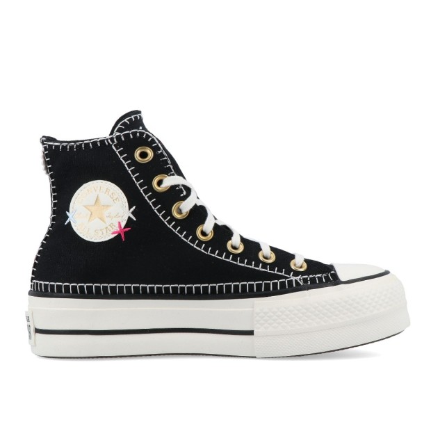 Sapatilha Converse Ctas Lift Hi Black/egret/gold