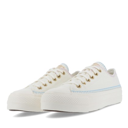 Converse Ctas Lift Ox Egret/true Sky/gold