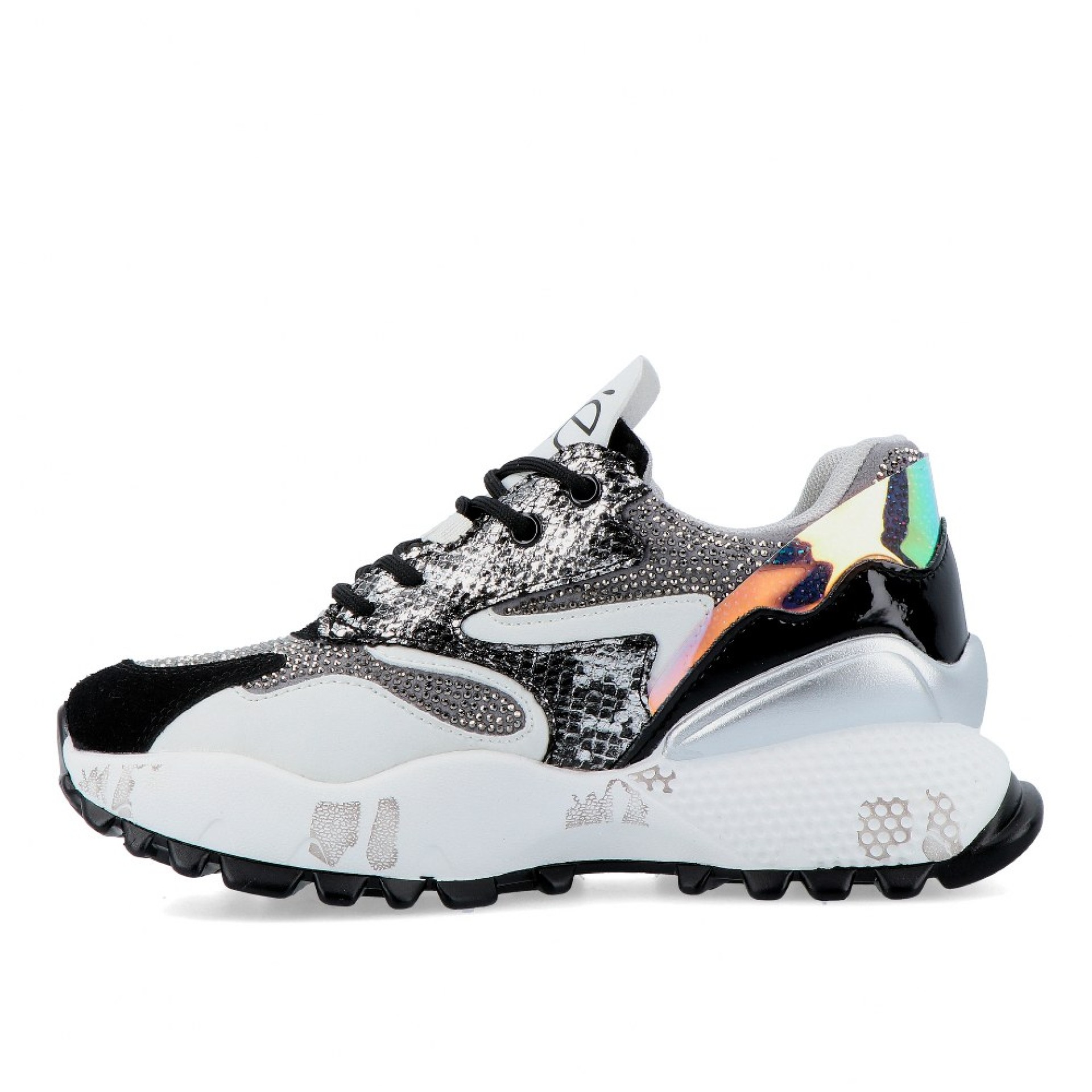 Exé Sneaker D190608-17 Black-silv