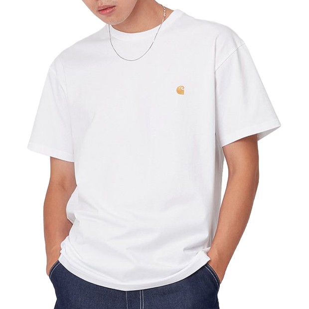 T-shirt Carhartt Wip T-shirt Chase White /gold