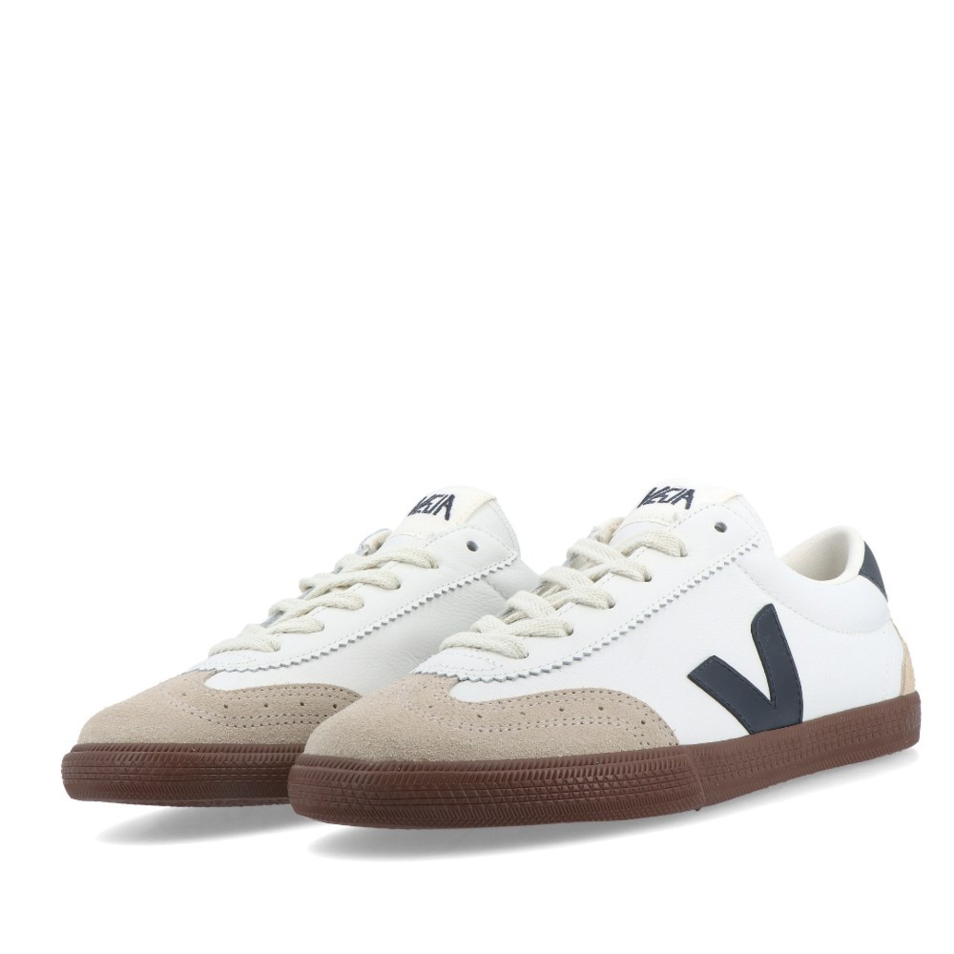 Veja Volley O.t. Leather White Nautico Bark