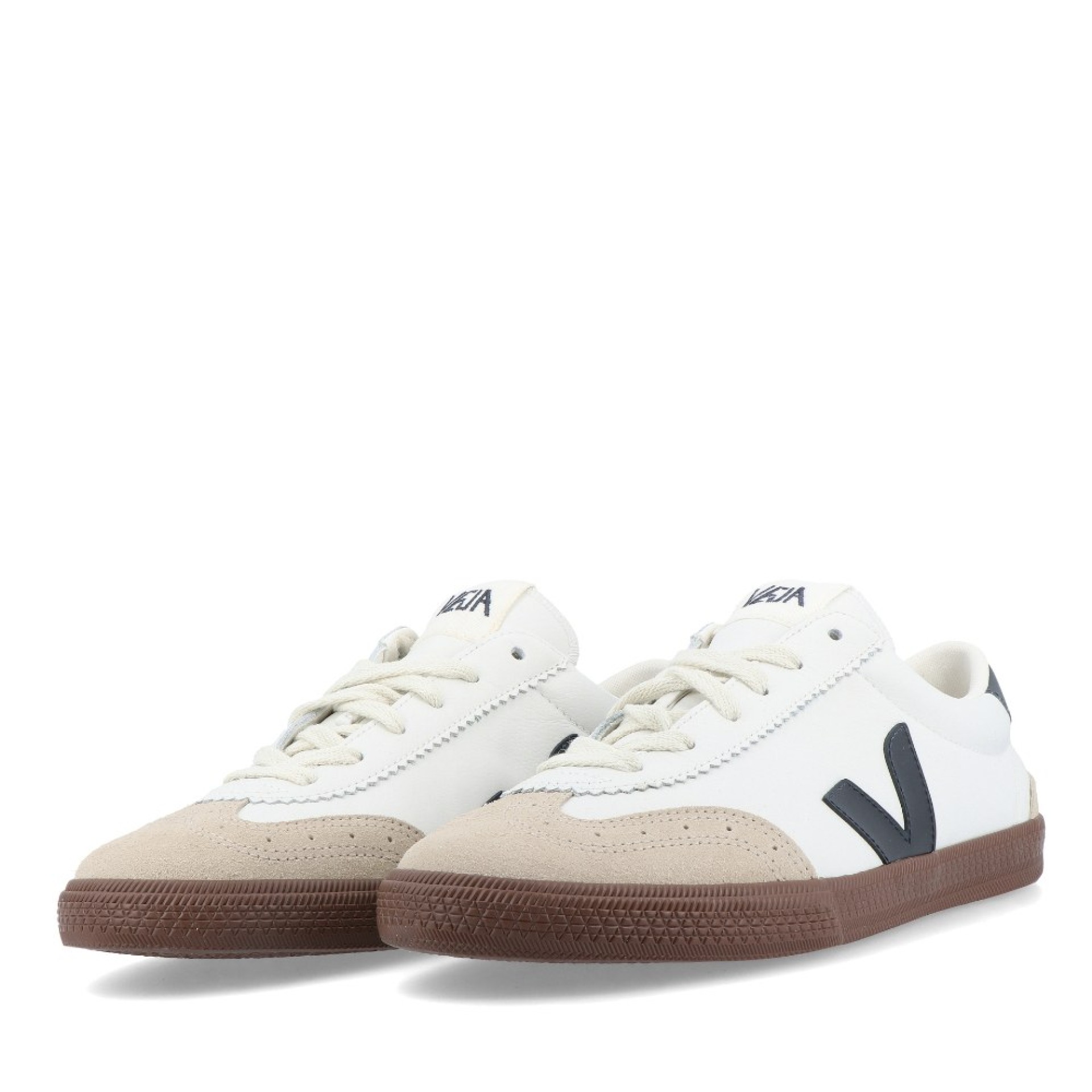 Veja Volley O.t. Leather White Nautico Bark