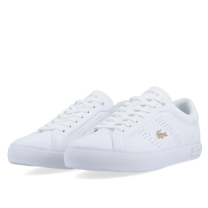 Lacoste Vulcanized Sneakers Wht/gld Lacoste Vulcanized Sneakers Wht/gld