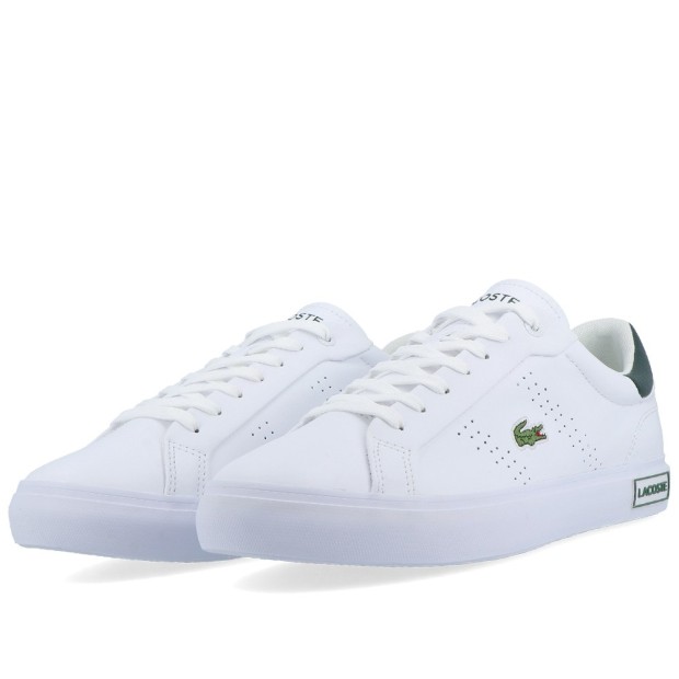 Sapatilha Lacoste Powercourt 2.0 124 3 Wht Grn