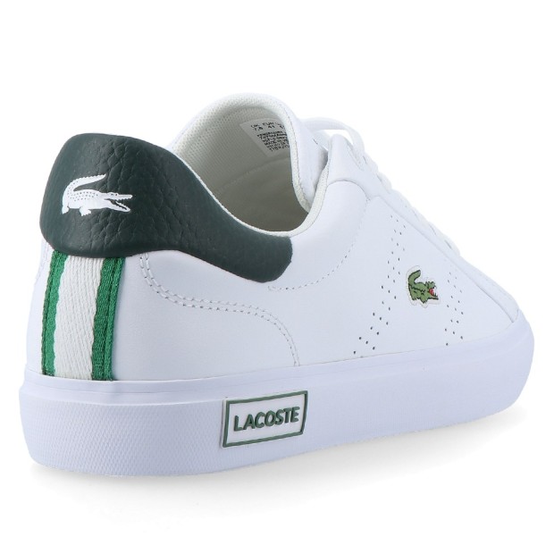 Sapatilha Lacoste Powercourt 2.0 124 3 Wht Grn