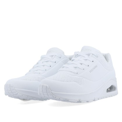 Skechers Uno Stand On Air White Skechers Uno Stand On Air White