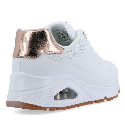Skechers Uno Gen1  -  Shimmer Away White Skechers Uno Gen1  -  Shimmer Away White