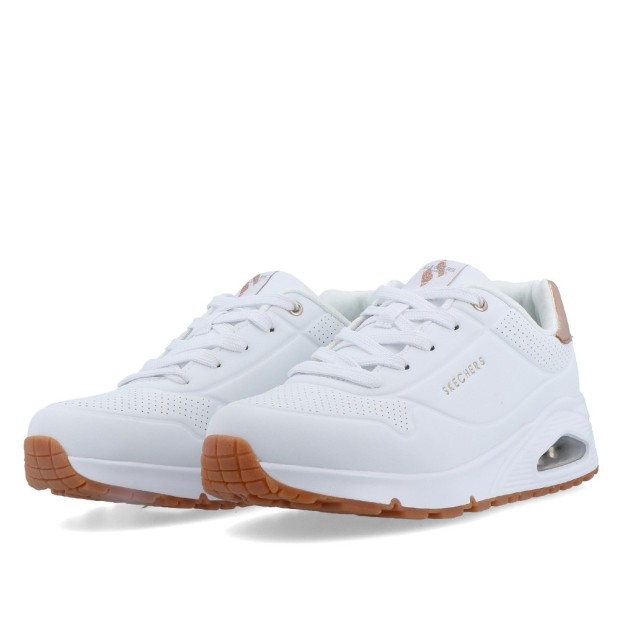 Skechers Uno Gen1  -  Shimmer Away White