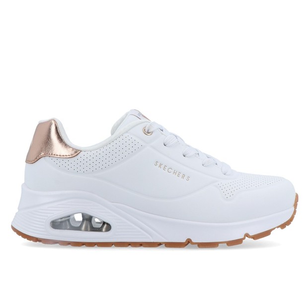 Skechers Uno Gen1  -  Shimmer Away White
