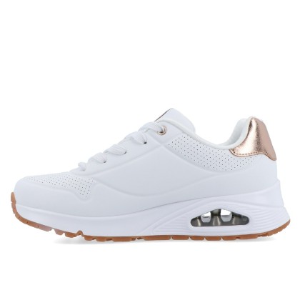 Skechers Uno Gen1  -  Shimmer Away White Skechers Uno Gen1  -  Shimmer Away White