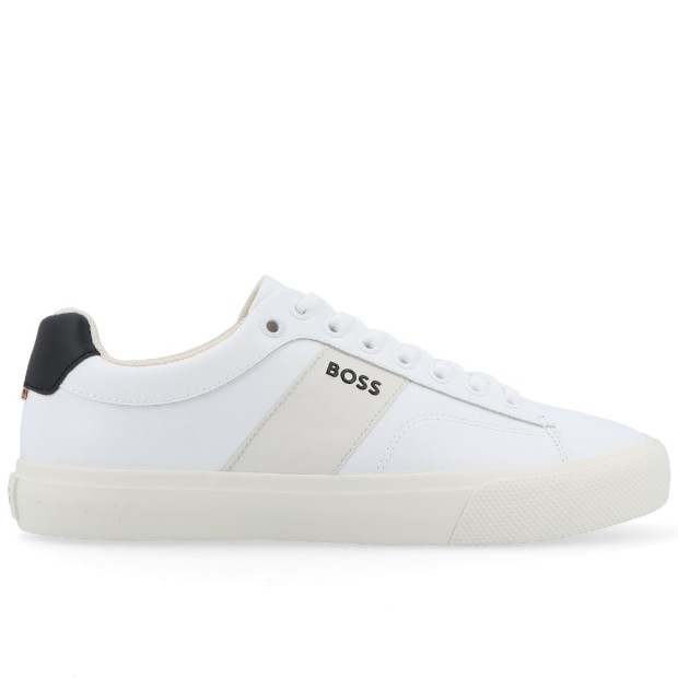 Sapatilha Hugo Boss Aiden Tenn Flrb Open White Natur