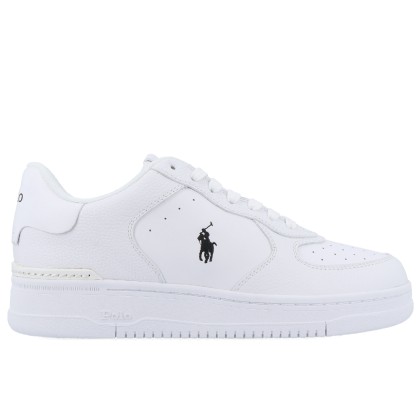 Ralph Lauren Masters Crt-sk-ltl White/white/black Pp Ralph Lauren Masters Crt-sk-ltl White/white/black Pp