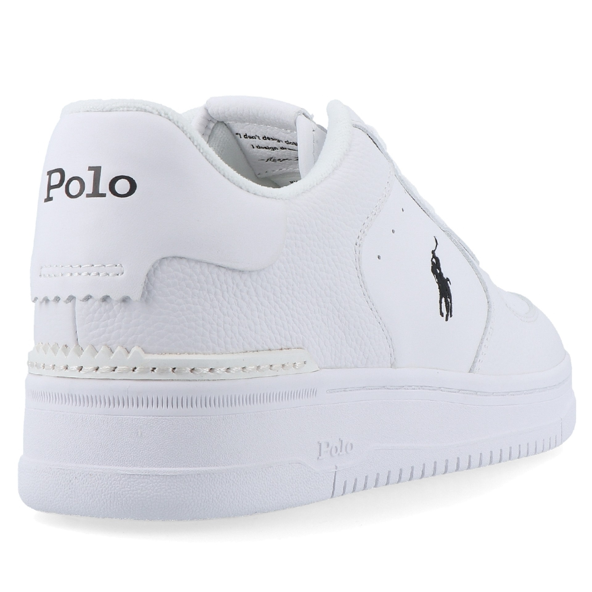 Ralph Lauren Masters Crt-sk-ltl White/white/black Pp