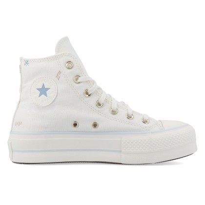 Converse All Star Ctas Lift Hi Vintage Whi