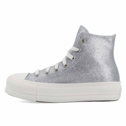 Converse All Star Ctas Lift Hi Silver/egre