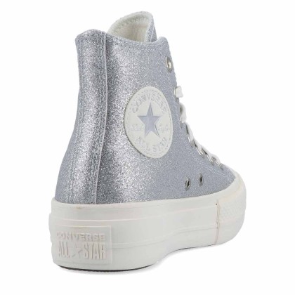 Converse All Star Ctas Lift Hi Silver/egre