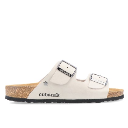 Sandlias Cubanas Sandalia Comp100 Off White