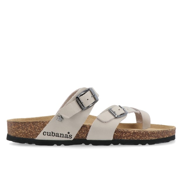 Sandlias Cubanas Sandalia Comp130 Off White